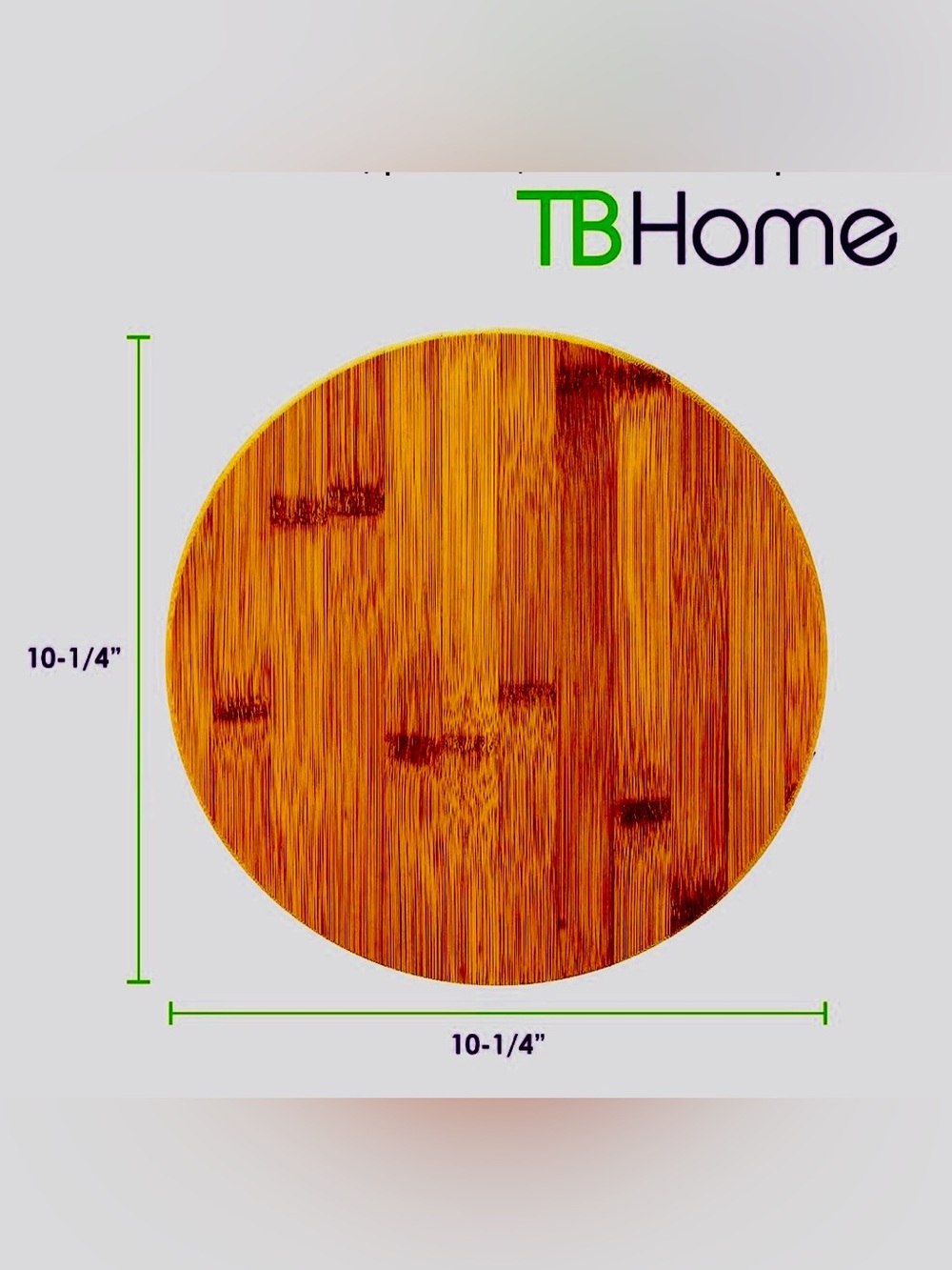 TB Home - 10 Inch Bamboo Lazy Susan (only used for photographs)